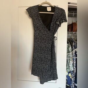 Polka Dot Wrap Dress